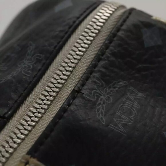 MCM Vicetos Logogram Hand Bag PVC Black Auth - Picture 8 of 16